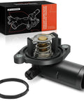Engine Coolant Thermostat Housing Assembly With Gasket For Jeep Cherokee 2014 To 2021, Chrysler 200 2011 To 2017, Town And Country 2011 To 2016, Grand Caravan 2011 To 2020, Journey 2011 To 2018, Ram ProMaster 2014 To 2021, Volkswagen Routan shown with packaging