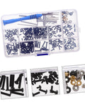 Must-Have RC Car Screw And Bolt Kit For Quick Repairs And Routine Maintenance With Wrench Included in a plastic organizer