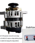 2000W DC Permanent Magnet Generator Brushless Belt Operated For Off Grid Power 36V 48V 60V 72V Output shown with stabilizer