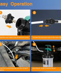 Step-by-step guide for using Heavy Duty Manual Oil Extractor Pump With 9L Spill Free Jug For Quick Fluid Drainage.