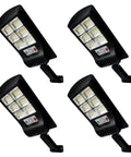 Outdoor Solar Lights 4 Pack 1000 Lumens Motion Sensor Security Flood Lights Waterproof IP65 Easy No Wires Setup