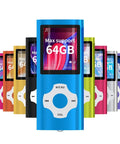 Portable MP3 MP4 Player With 1.8 Inch LCD Screen And 64GB TF Card Slot Dark Blue Easy On The Go Music Player