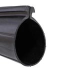 Close-up of Heavy Duty Garage Door Bottom Seal Strip For Single Slot Channel Rubber Weather Seal 18 Foot Length Fits Doors With Single Channel Retainer Keeps Out Drafts And Dust Easy Install.