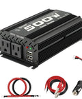 No Sweat 500 Watt Power Inverter For Cars RV Trucks Plug And Play 12Volt To 110Volt Converter with AC and USB ports.