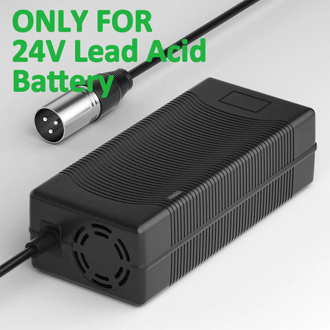 Lightning Fast 24V 5A Battery Charger With 3 Pin XLR Connector For Mobility Scooters And Wheelchairs Lead Acid Only 8 Foot Cord Delivers 5000mA For Quick Recharges