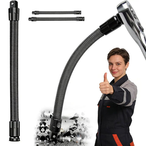 Half Inch Flexible Shaft Extension Tool For Tight Spaces DIY Friendly Reach Extender For Ratchets And Electric Wrenches