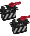 Beefy 2 Pack 25Kg Digital Servo Motor High Torque RC Servo Full Metal Gear Waterproof With 25T Servo Arm for RC Cars