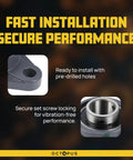 Heavy-Duty Flange Pillow Block Bearing 2-Bolt Flange Mounted Ball Bearing Unit With Cast Iron Housing, installation features