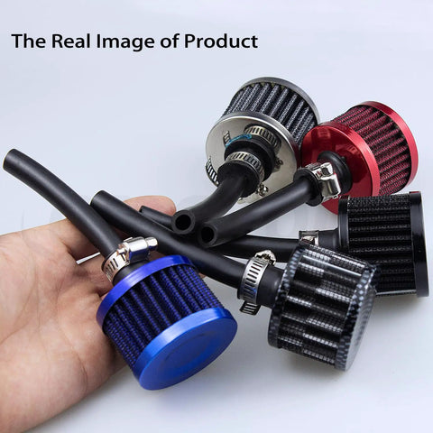 Assorted air filter intake breather turbo cleaner with main jet parts for Predator 212cc in carbon fiber and colored designs.