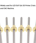 Six Beefy Heavy Duty Lead Screw And Nut Kit For 3D Printer And CNC Machines Z Axis 200mm Long 8mm Diameter TR8x8 Acme