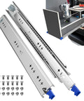 Heavy Duty Drawer Slides With Lock 18 Inch Full Extension Ball Bearing Slides for tool cabinets and workbenches, 250lb capacity