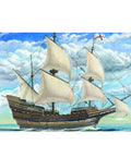 Mayflower Sailboat 1 By 60 Static Plastic Model Kit For Display Classic Ship Replica In Scale 1 By 60 with realistic sails