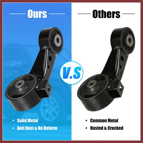 Kill That Clunk Now And Tighten Your Daily Rig With This Engine Motor Mount And Torque Strut Bracket Replacement For Lexus Es300 Es330 And Toyota Camry To Eradicate Rattling And Keep Highway Cruises Absolutely Smooth. Comparison of solid metal engine mount versus rusted bracket.