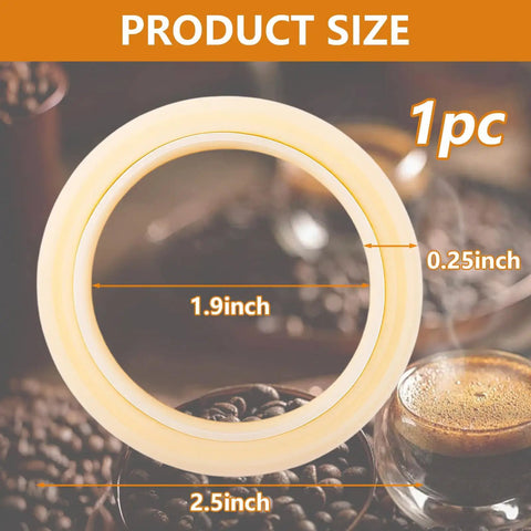 54mm Silicone Steam Ring Gasket for Espresso Machines Replacement Seal for Breville 8 Series, showing dimensions