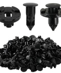 Premium Black Nylon Push Pin Clips For Bumper Shield And Fender Trim Panel Fasteners Retainer Rivets with various shapes