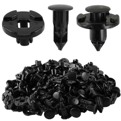 Premium Black Nylon Push Pin Clips For Bumper Shield And Fender Trim Panel Fasteners Retainer Rivets with various shapes