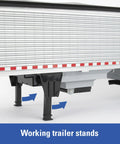Peterbilt Model 367 Semi Truck Toy With Grain Trailer One Sixteen Scale Die Cast And Plastic Durable Construction Vehicle trailer stands