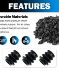 Flexible Rubber Brake Caliper Slide Pin Bushing Kit For Honda Chevrolet Pontiac 4pcs highlighting EPDM material and features