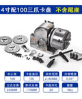 Dead On Precision 4 Inch Dividing Head With 3 Jaw Chuck And Sturdy Tailstock Kit For Milling Machines Semi Universal Rotary Table components, 100mm diameter.