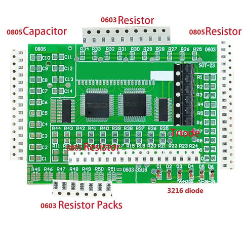 DIY SMD SMT Practice Board For Soldering Skill Training Kit With Clearly Labeled Electronics Components Hands On Soldering Practice For Beginners And Hobbyists High Quality PCB Education Tool AE1173