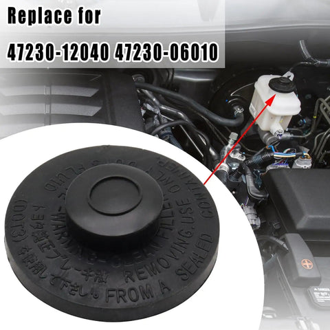 Brake Master Cylinder Fluid Reservoir Cap Replacement For Toyota 4Runner Sienna Avalon Highlander Camry Corolla RAV4 47230 12040 47230 06010 Durable Seal Easy Install Leak Proof Prevents Air Ingress And Keeps System Tight