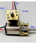 Built Tough Ga12 N20 Full Metal Gearbox Electronic Starter Motor Running Smooth At 36 Rpm Slow Speed D Shaft showing detailed measurements.