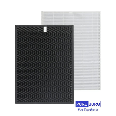 Replacement Filter Set For Winix HR900 Ultimate Pet Air Purifier With H13 True HEPA And Activated Carbon, 8 Piece Pack