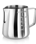 Commercial Grade Stainless Steel Frothing Pitcher And Heavy Duty Die Cast Aluminum Tamper Set For Espresso Machines 12 Ounce Capacity 18 8 Construction Silver Finish Ideal For Lattes Cappuccinos And Macchiatos