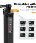 Floating Selfie Stick With Bluetooth Remote Waterproof Hand Grip For GoPro Hero 13 12 11 10 9 8 Underwater Selfie Shots And Action Camera Mount Accessory compatible for models list.