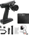 Dope 2.4Ghz 11CH RC Transmitter With IPS Display and FS R11P Receiver Kit shown with accessories and Flysky case.
