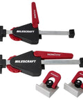 Inline Clamps T Track Clamp Two Pack With Cam Stops For Woodworking, Low Profile Under 19mm, Adjustable Clamps with Cam Stops