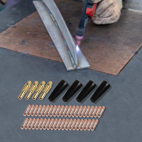 Flux Core MIG Welding Kit With Gasless Nozzles And 0.035 In Contact Tips And Diffusers for welding projects.