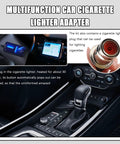 Boss Level Universal 12V Car Cigarette Lighter With Waterproof Heating Core And 24 Foot Extension Cord Plus Plug And Play Wiring Harness Sporting chrome trim and multifunction features in car interior.