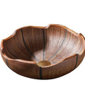 USZWBY Bathroom Vessel Sink Bathroom Sink Above Counter 16.1”X5.9”Luxurious Bathroom Vessel Sink in retro ceramic bowl design.