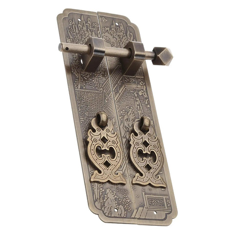Retro Brass Drawer Knob Set For Cabinets And Dressers, Dope Vintage Square Pull Handles featuring classic Chinese craftsmanship