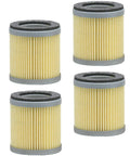 4 Pack Air Intake Filter Cartridge 65 mm By 72 mm 15 Micron Replacement 90950500000 C75 2 For Becker Dry Vane Vacuum Pumps