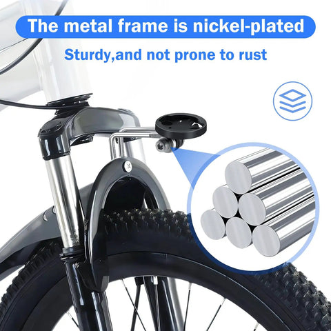 Center Fork Mount Bike Headlight Holder For Cycling Rotatable Steel And Plastic Bracket on mountain bike fork, nickel-plated