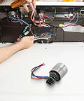 High Performance 24 Volt Brushless DC Motor 100k RPM 50W With Metal Housing for Turbo Fan Hair Dryer Blower Applications in repair setting.