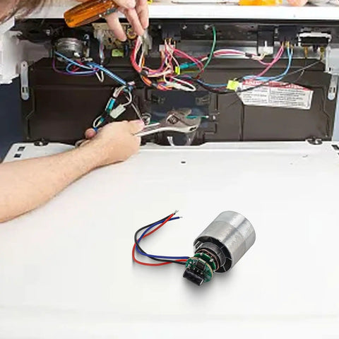 High Performance 24 Volt Brushless DC Motor 100k RPM 50W With Metal Housing for Turbo Fan Hair Dryer Blower Applications in repair setting.