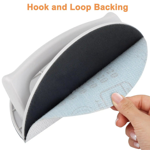 Drywall Corner Sander Kit With Semi Circular Inside Corner Tool And 15 9 Inch Sanding Discs With Hook And Loop Backing