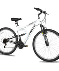 27.5 Inch Mountain Bike For Adults With Dual Suspension And 18 Speeds, Trail-Ready All Terrain MTB For Men And Women, White