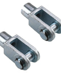 Two Pack Air Cylinder Clevis End Y Type Connector M16x1.5 Female Thread 78mm Length Heavy Duty Iron Pneumatic Fittings For Air Cylinder Foot Mounting Work, two iron clevis ends