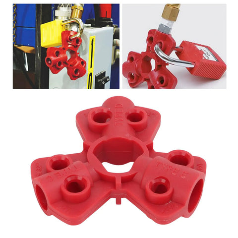 Rock Solid Pneumatic Quick Disconnect Lock Featuring Male Thread Configuration And Padlock Port For Gas Cylinder Lockout Secure Industrial Shops And Trailer Gear Built Damn Tough