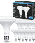 BR30 LED Flood Light Bulbs 11W Low Power, 65W Equivalent, 850 Lumens, Dimmable, CRI 90+, Daylight White 5000K, 12 Pack