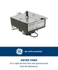 OEM Dryer Timer WE4M533 Replacement Part For Electric And Gas Dryers, Quick Install, Durable Control Module displayed on white background