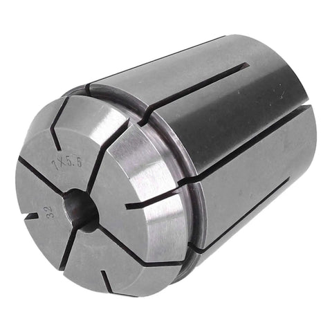Dead Nuts Precision ERG32 Collet Chuck for CNC Milling with slotted design, high-strength steel, 32mm size for tight grip setup.