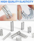 All Purpose Stainless Steel Spring Shock Absorber Kit With 23 Size Variations shown with close-up of springs