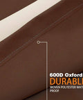 Close-up of 600D Oxford material for Waterproof Patio Furniture Cover With Padded Handles For Rectangular Dining Table And Chairs Heavy Duty