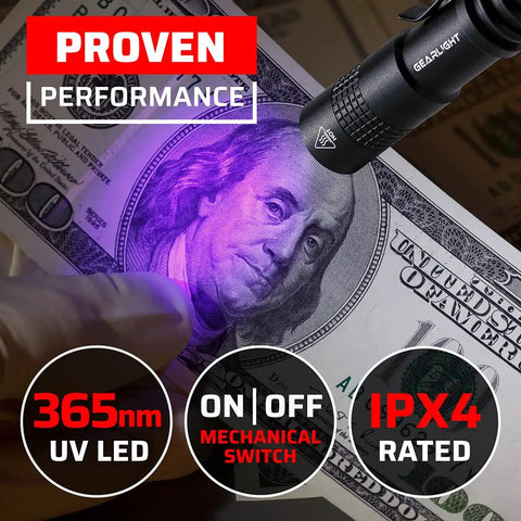 S100 UV Black Light Flashlight 2 Pack Pocket Size Ultraviolet Pen Light For Leak Detection And Hotel Inspections Stain And Dye Finder Pet Urine Bed Bug Scorpion Spots Hidden Glow Revealer