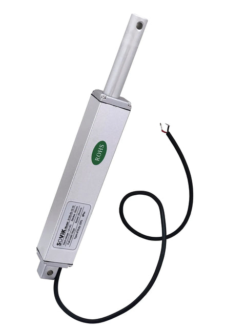 2 Inch Stroke Micro Linear Actuator 12V DC With 1 Inch Per Second No Load Speed Built In Limit Switch And Mounting Brackets